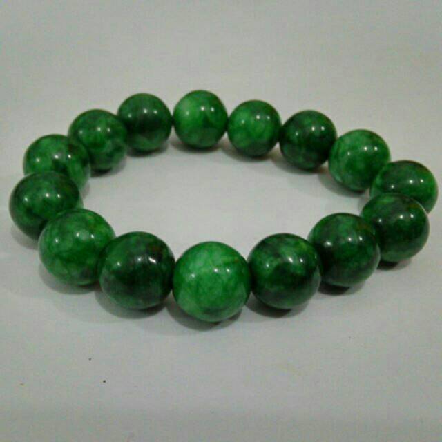 (30 g) Gelang Batu akik hijau