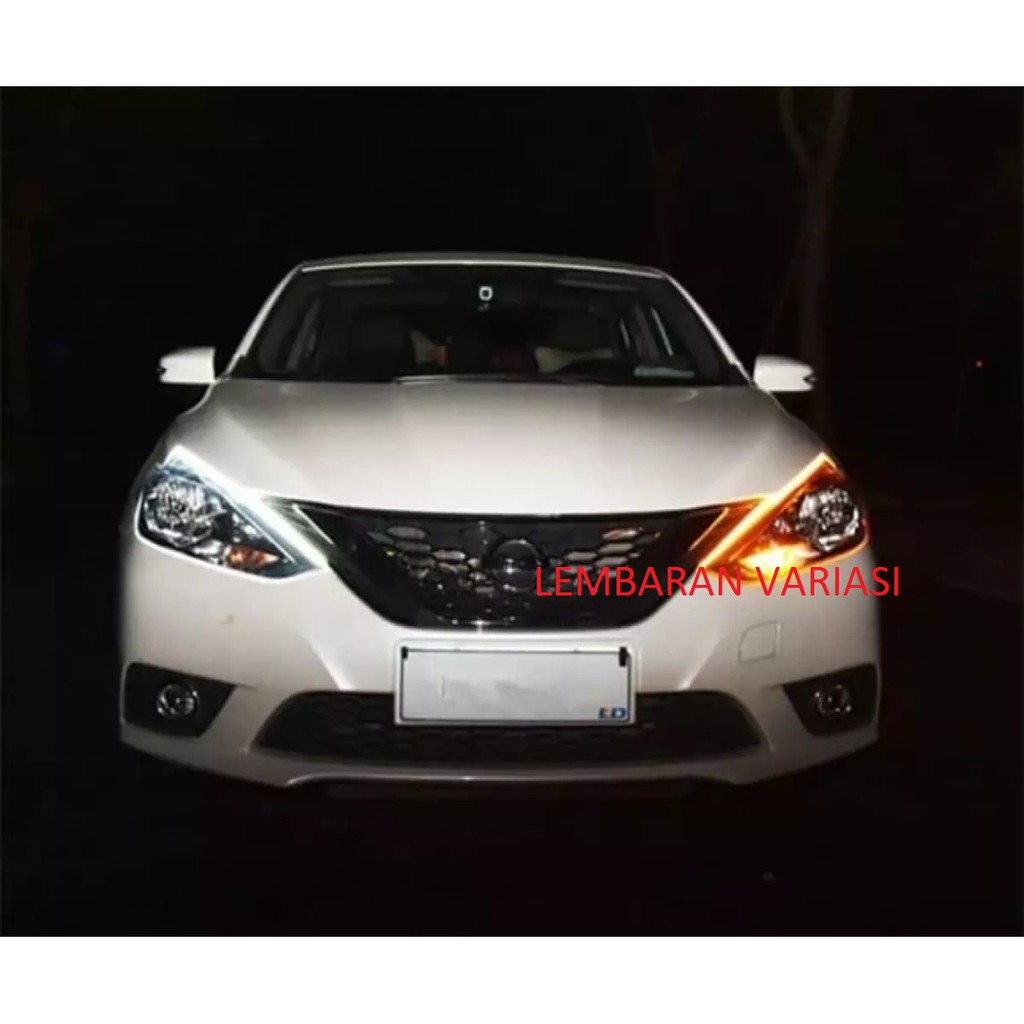 Lampu LED Alis DRL 60cm Sein Flexible Mobil