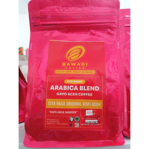 

Kopi Gayo Bawadi Arabika Blend 200 gr