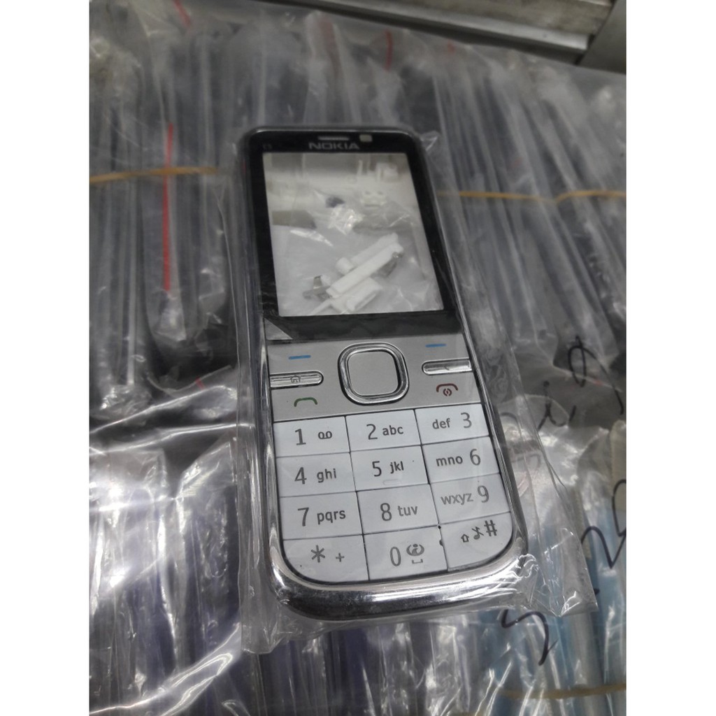 promo CASING NOKIA C5-00 FULLSET WHITE / Casing Nokia C5 Putih