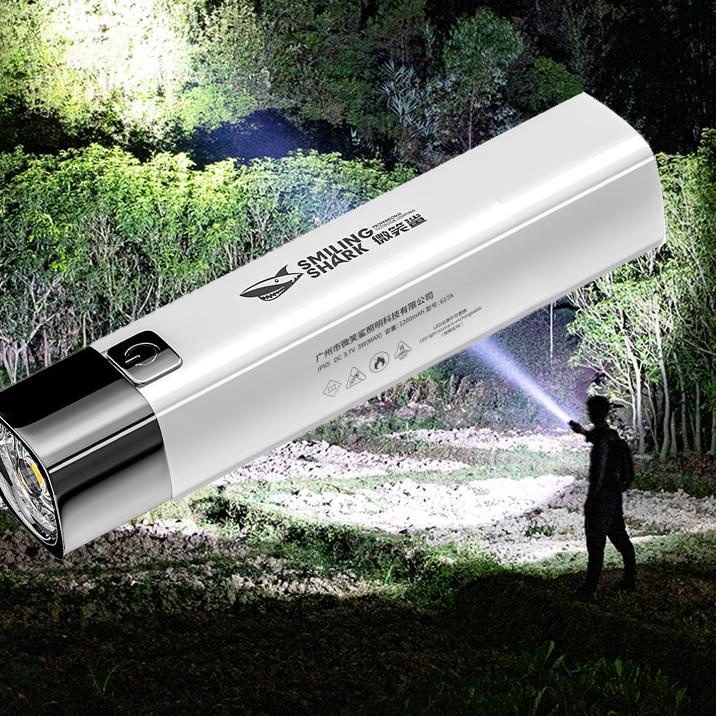 Terpercaya bonkyo Senter LED Super Terang hingga 600 meter (ORIGINAL)/ Jarak jauh/ kekuatan seluler/