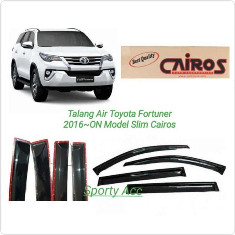 Talang Air Fortuner New 2016-ON Slim Merk Cairos