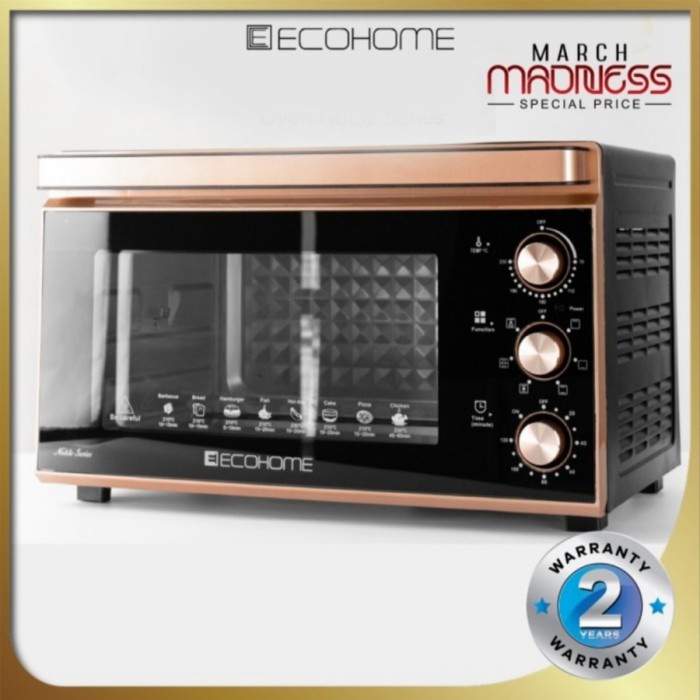 Oven Listrik Ecohome Noble Series EON-888 Capacity 48L