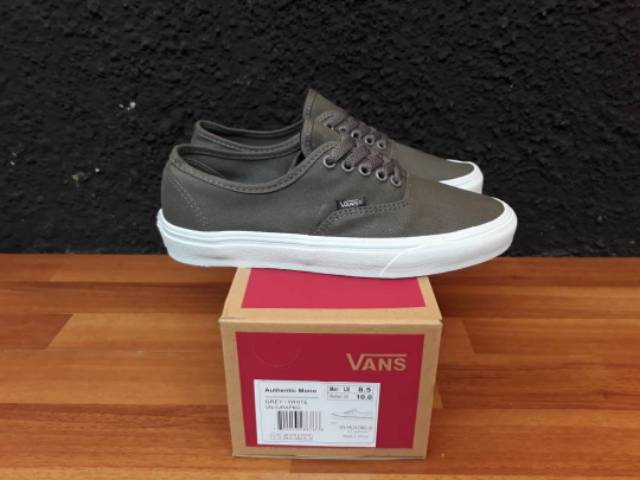 VANS AUTHENTIC MONO GREY PREMIUM BNIB MADE IN CHINA WAFFLE DT Size 40/41/42/43/44