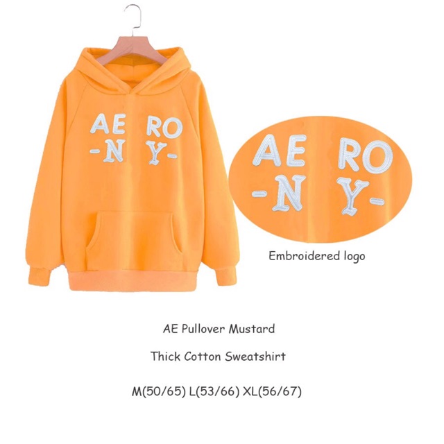 Aeropostale yellow hoodie - aeropostale original - hoodie branded