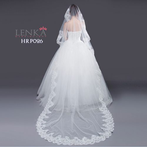[TOKO TERPERCAYA] WEDDING VEIL LACE AKSESORIS PENGANTIN RENDA PUTIH HRP026