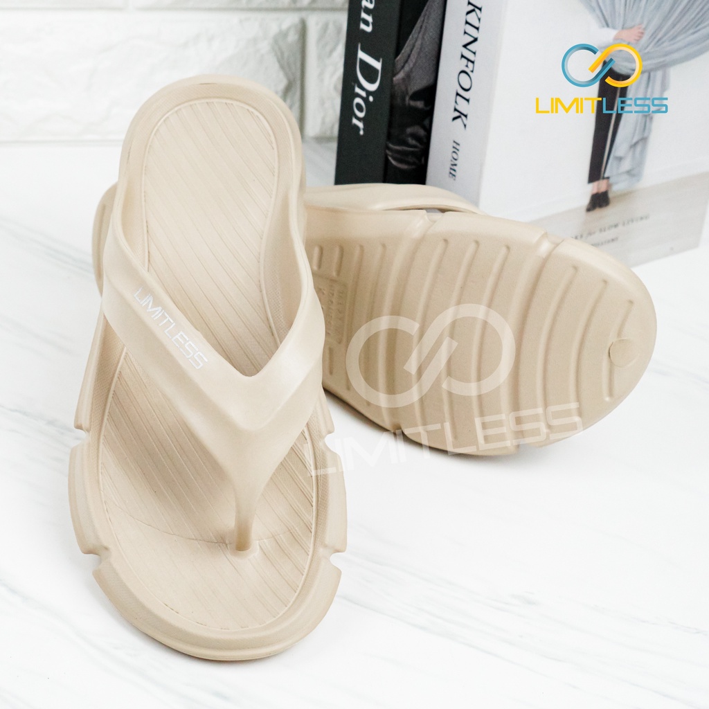 Sandal Jepit Pria Limitless Nyaman Sendal Japit Cowok Karet EVA Trendy Sandal Pria Distro Phylon Murah Awet