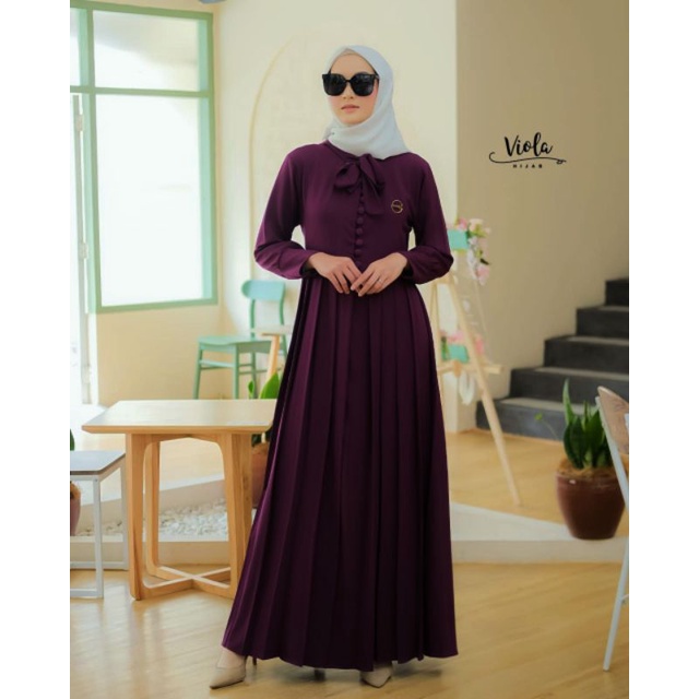 GAMIS HASEENA DRESS ORY VIOLA HIJAB GAMIS MUSLIMAH MODERN KEKINIAN