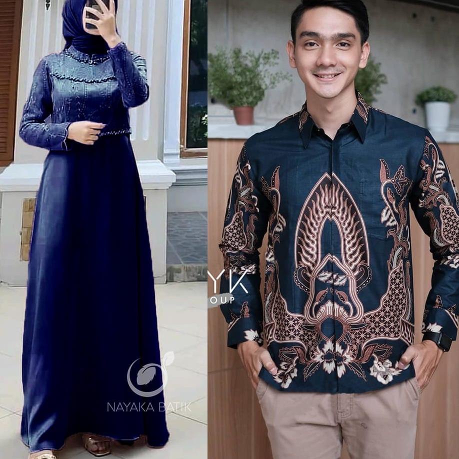 Special Price.. PROMO Baju Couple Suami Istri Gamis Couple 2022 Modern Lebaran Kekinian Jumbo Gamis 
