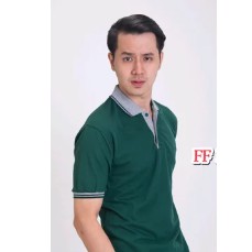 SERAGAM KAOS KERAH POLO HIJAU TUA HIJAU BOTOL