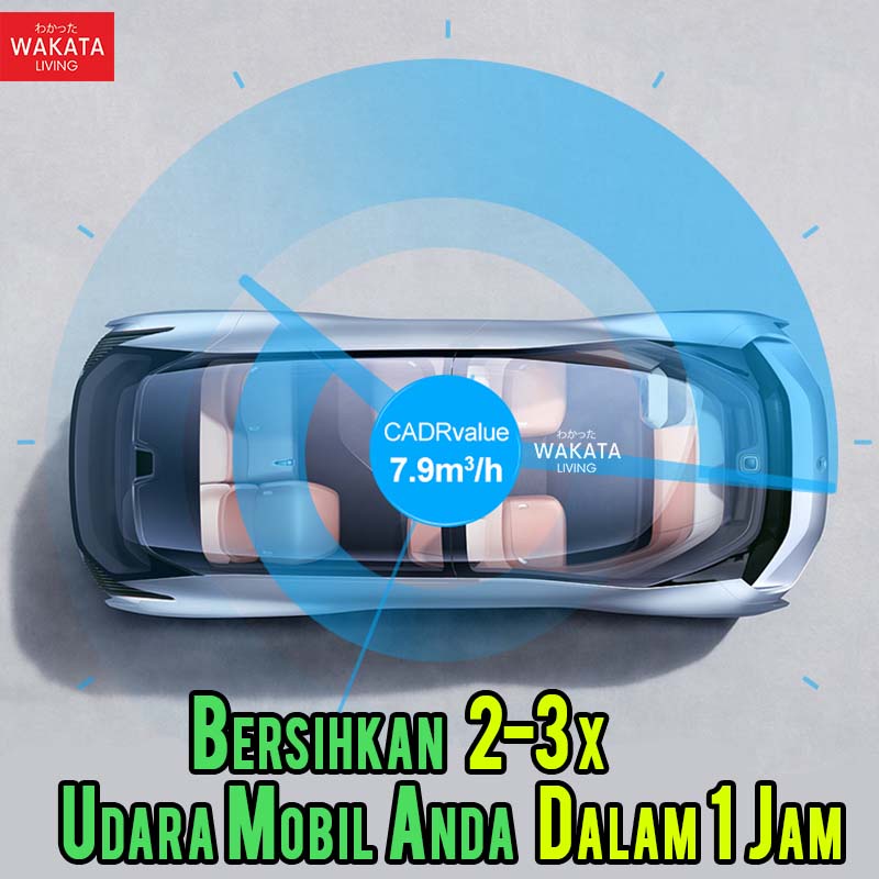 THOME Car Air Purifier Mobil Mini / Pembersih Udara Mobil HEPA Filter Portable + Karbon Aktif