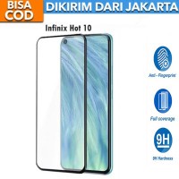 Tempered Glass Infinix Hot 10 Full Cover/Full Screen Screen Protector Anti Gores