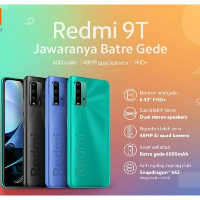 Handphone Xiaomi Redmi 9T ram 4/64