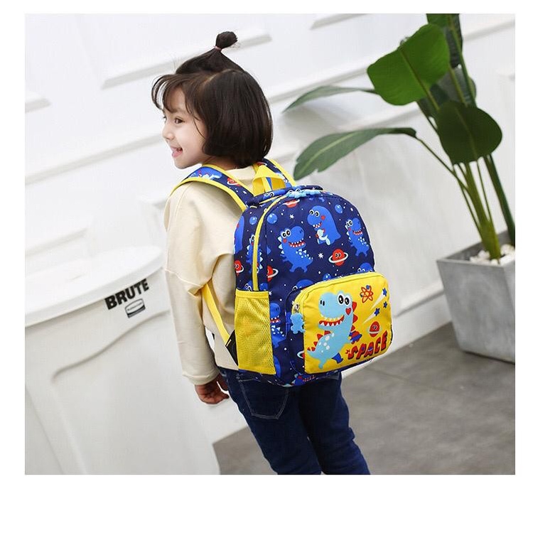 Tas backpack Anak Laki-laki / Perempuan Gambar Dinosaurus Import CB09