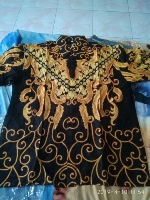 Diskon Bswart Batik Hrb026 Kenongo Hem Pendek Padi Pekalongan M L Xl Batik Pria Murah Modern Grosir