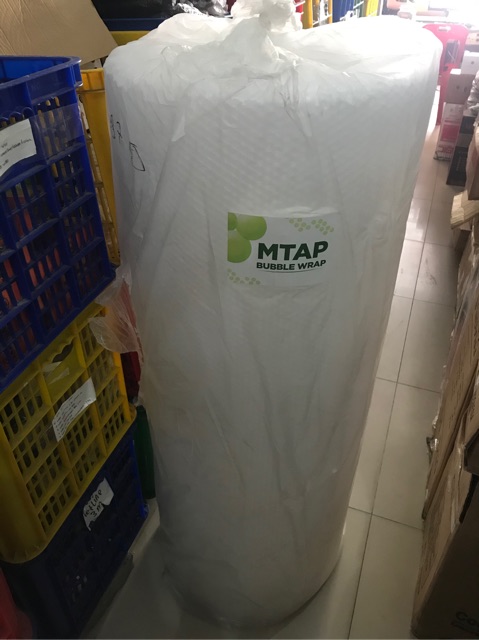 (1,25 x 50 Meter) Bubble Wrap MTAP 1 Roll / Gulung Transparan Putih Hitam