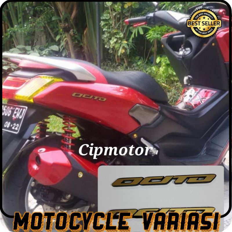 Emblem Ocito Logo Ocito 3D Ocito Motor Nmax old dan NEW Nmax 2020 V2 warna Gold merah silver Biru