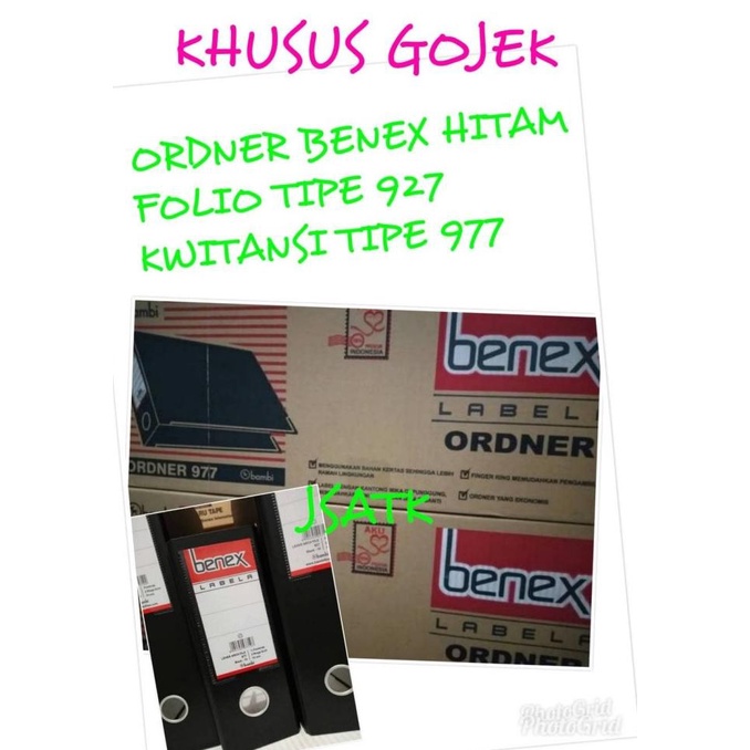 

[[COD]] ORDNER BENEX HITAM 927 FOLIO 977 KWITANSI KHUSUS GOJEK HEMAT Kode 755