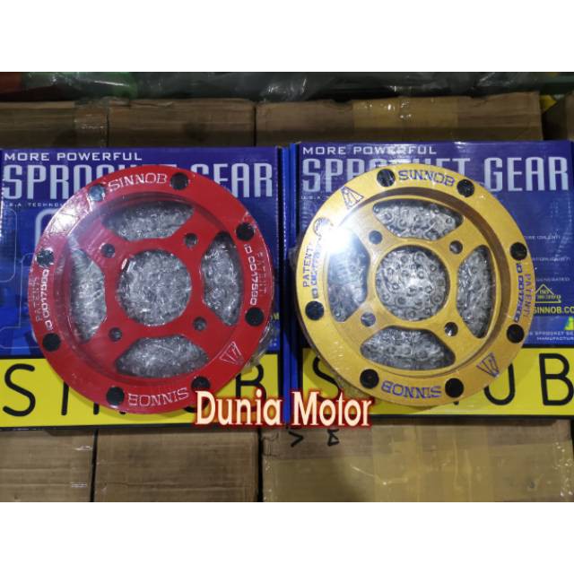 GIR SET SINNOB - GIR GEAR SINNOB YAMAHA R 15 VIXION XABRE 15 47 132