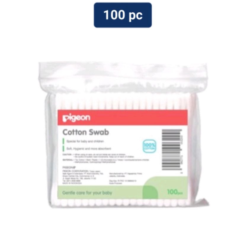 PIGEON Cotton Swab 100'S Small Tip/Pembersih kotoran telinga
