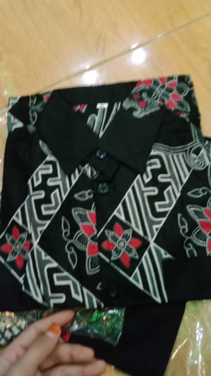 Batik Couple Keluarga Rnb Pramesti Lilit,bahan Katun Prada Mix Embos Madu Terlaris Termurah