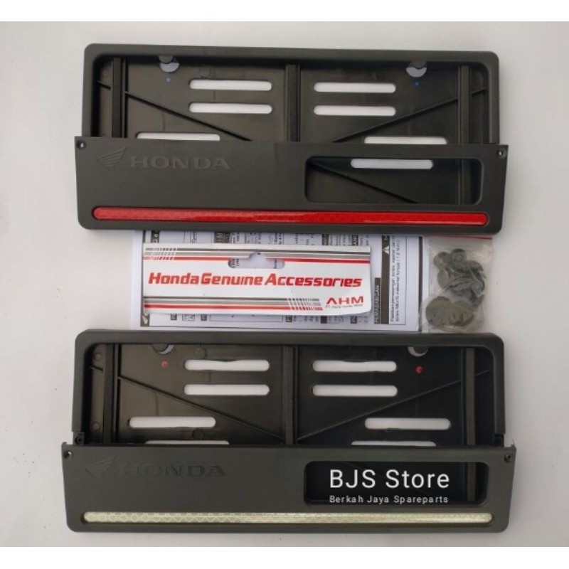 Wadah Tempat Cover Plat Nomor Original AHM Honda Vario Beat Scoopy Genio Astrea Prima Grand Bulus Impresa Legenda Supercub C70 Minti 800 Supra Revo Cbr Pcx Tiger Glpro Csone CB Verza Sonic Karisma Megapro Spacy