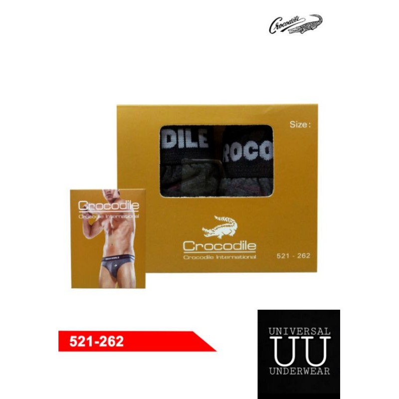 Daleman Celana Dalam Pria Dewasa Crocodile Sempak Cowok Laki Laki Terlaris Kode 521-262 By Universal Underwear