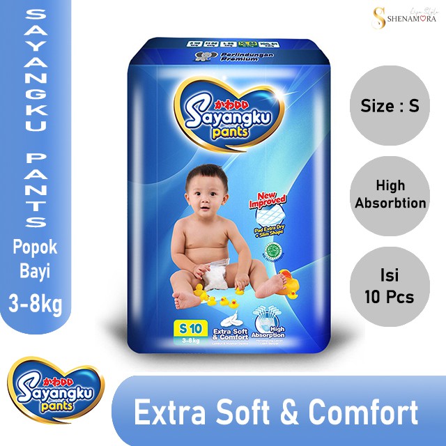 Sayangku Pants Popok Bayi S 10 (3 - 8 kg)