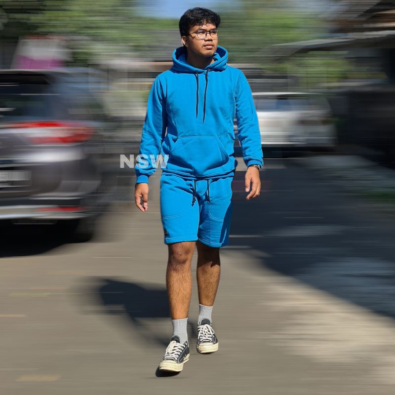 Hoodie setelan celana pendek NSW
