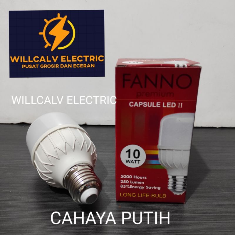 LAMPU LED KAPSUL / TABUNG 10W 10 WATT CAHAYA PUTIH