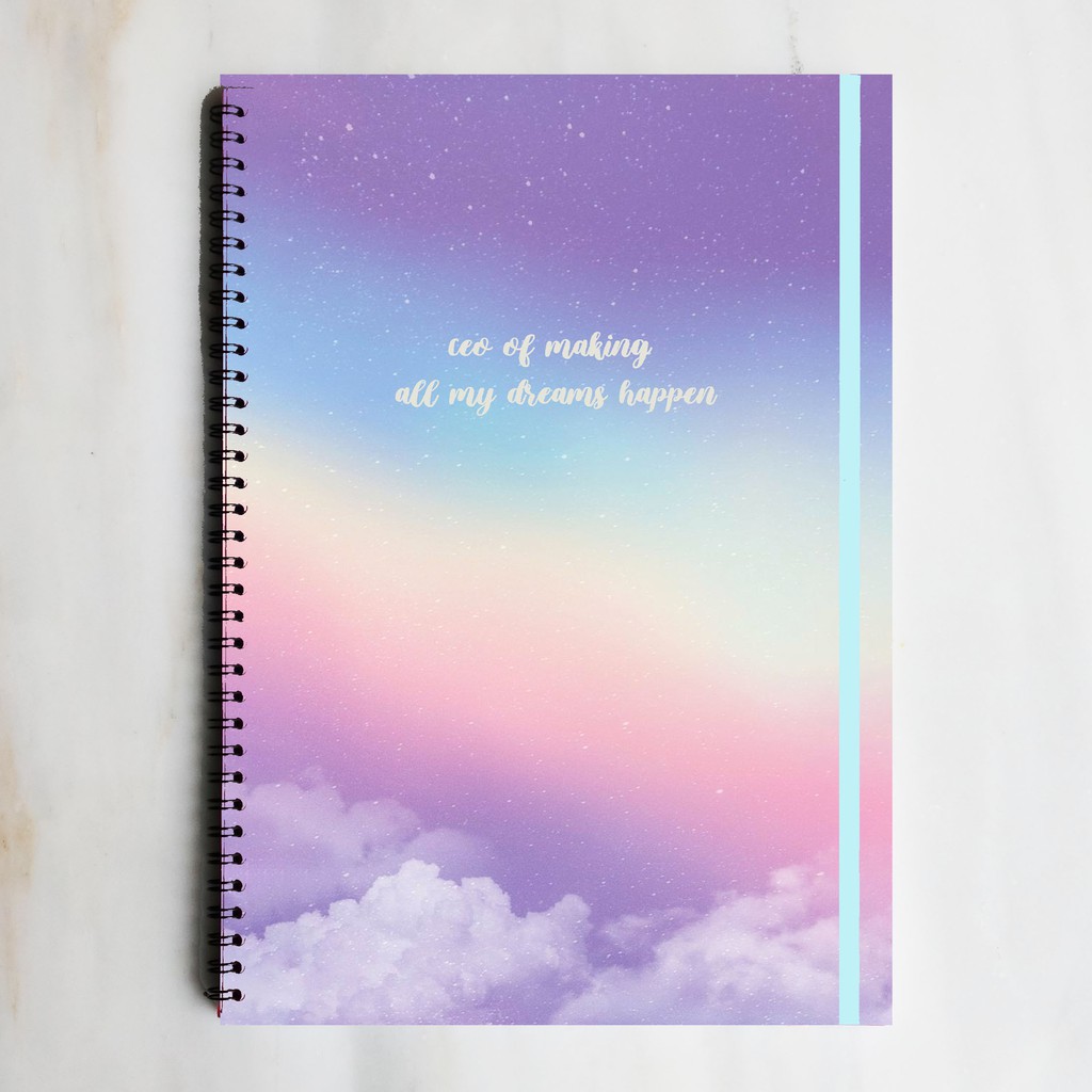 

CEO OF DREAMS Quote Rainbow Spiral Ruled Notebook Diary Journal Buku Tulis Catatan Sekolah Kuliah
