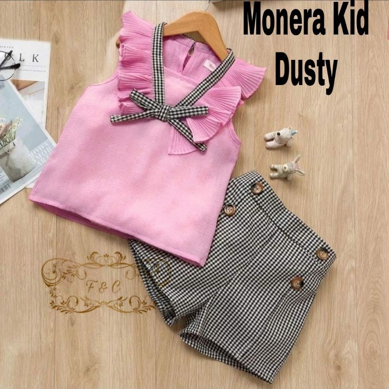 Setelan Anak Perempuan All size 3-5 Tahun Tiga Warna / Set Monera