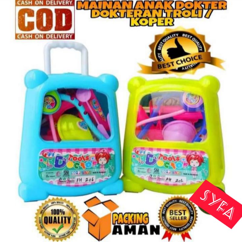 TERBARU MAINAN DOKTER KOPER TROLI SET FH206 MURAH