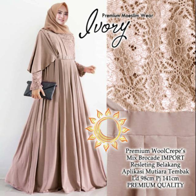 Gamis brukat pesta mewah