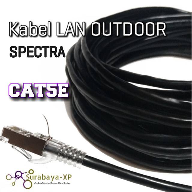 Kabel LAN 5M UTP STP CAT5E 5 M 5 Meter 5Meter FTP Outdoor SPECTRA