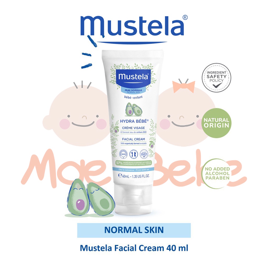 [PROMO] Mustela Hydra Bebe Facial Cream Krim Wajah Bayi 40ml