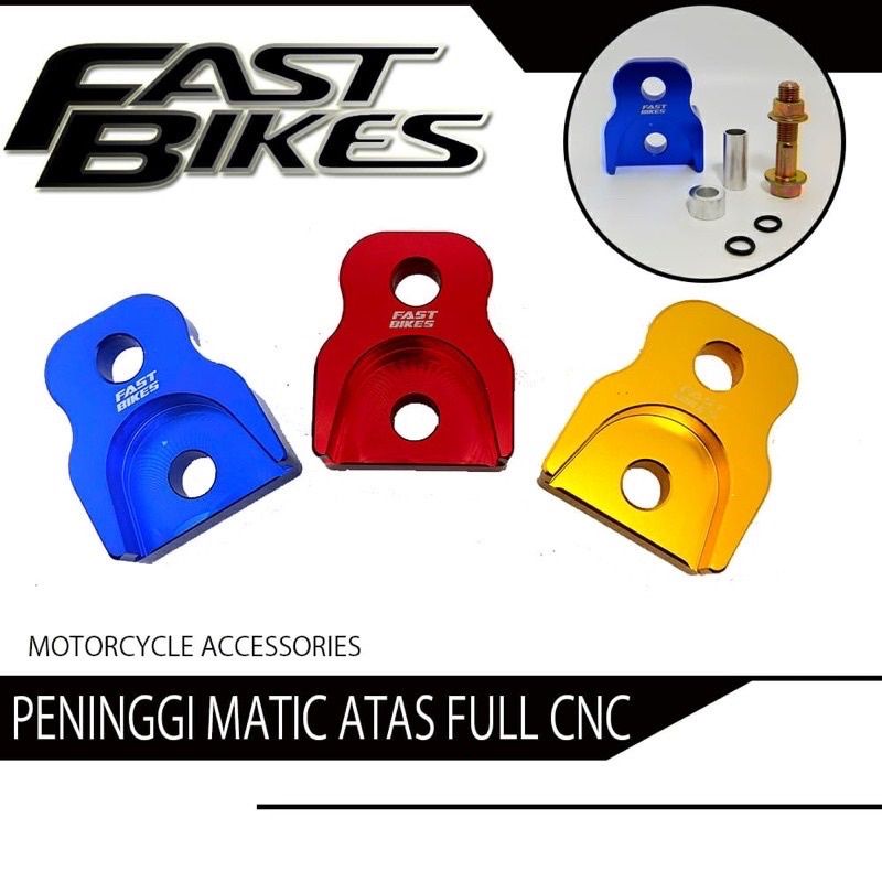 Peninggi shockbreker Cnc motor matic Beat Mio Scoopy Vario Spacy universal