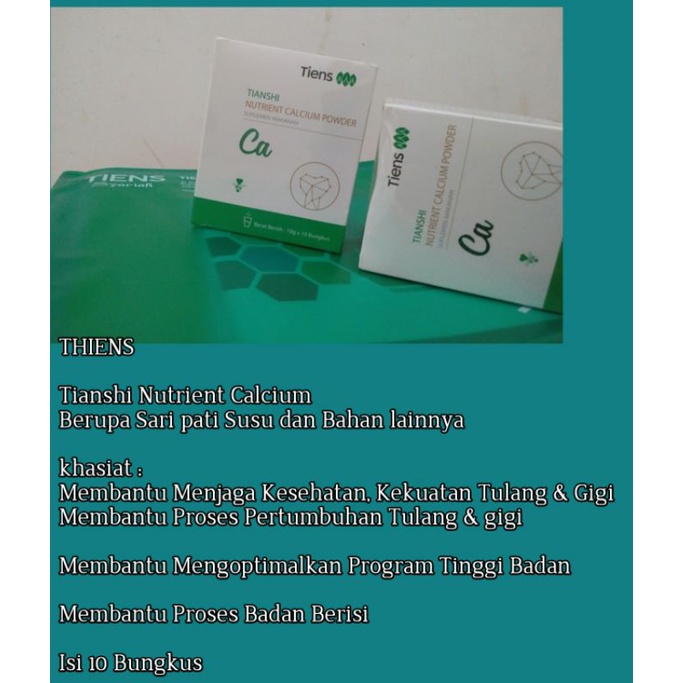 

Kalsium Peninggi Badan THIENS ASLI