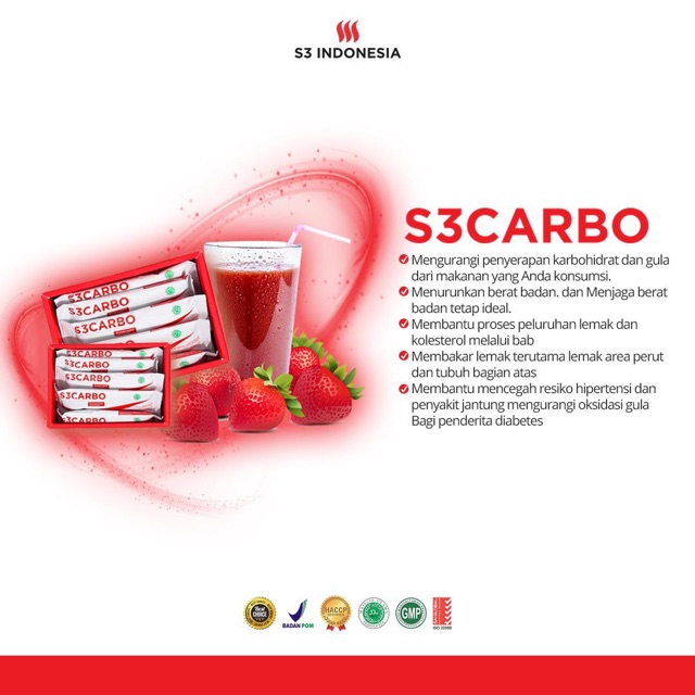 S3Carbo S3 Carbo Karbo Blocker New Pack Original Free Botol