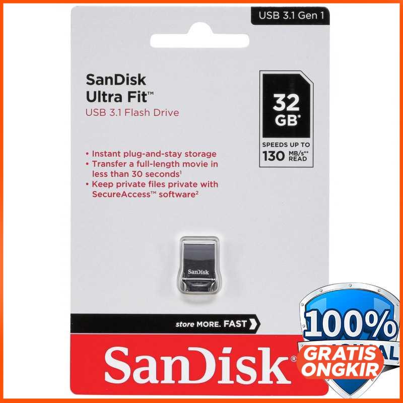 Sandisk Ultra Fit USB 3.1 Flashdisk - SDCZ430 32Gb