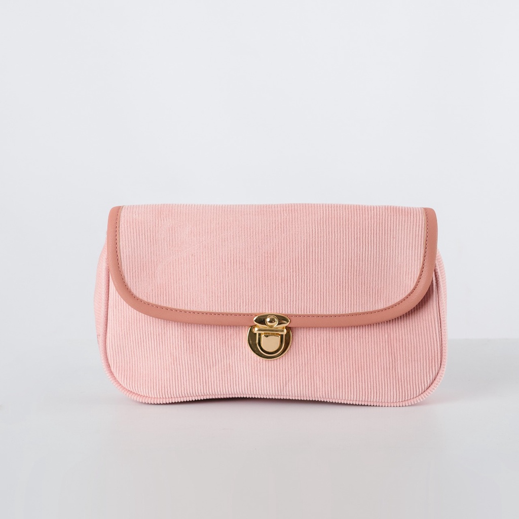 IGOTCHA Vintage Corduroy Shoulder Bag [C3-C5]-Strawbery Milk