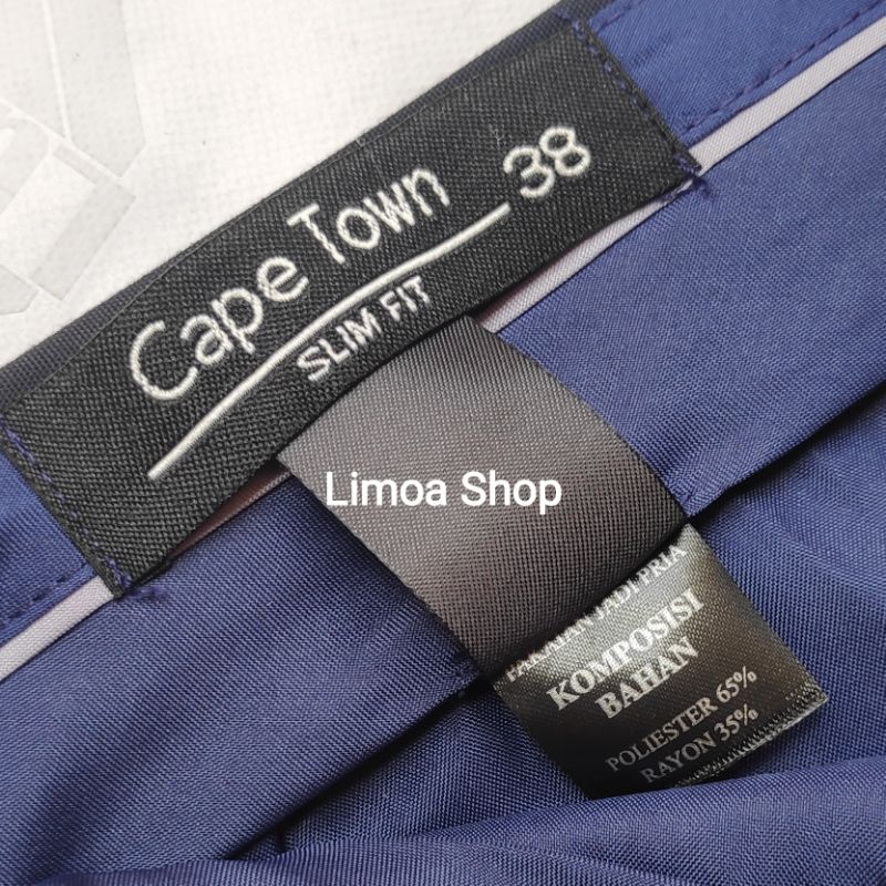 Celana Pria Formal CAPE TOWN Slimfit Warna Biru Gelap ( Carrefour ) CT 02