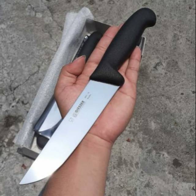 Butcher knife / pisau smbelih giesser original made in germany bilah lurus 16 cm