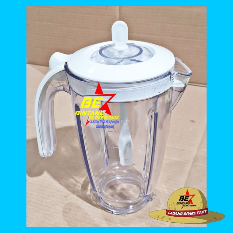 Tutup dan Gelas Blender Philips B Hr2115 Hr2116 Hr2061 Hr2071 Hr2068 blender  philips Hr 2068 2061 2071 2115 2116 ( Tanpa Pisau Jus )