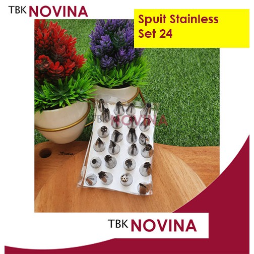 SPUIT STAINLESS LOKAL SET 24pcs / 30pcs