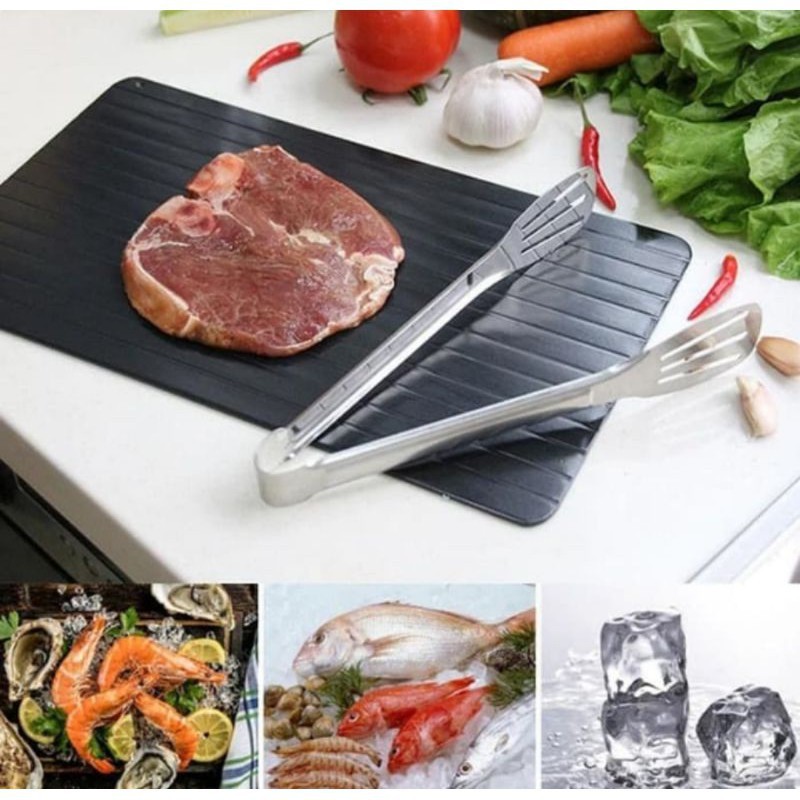 Alat Pencair Daging Beku Defrosting Tray Plate Talenan Plat