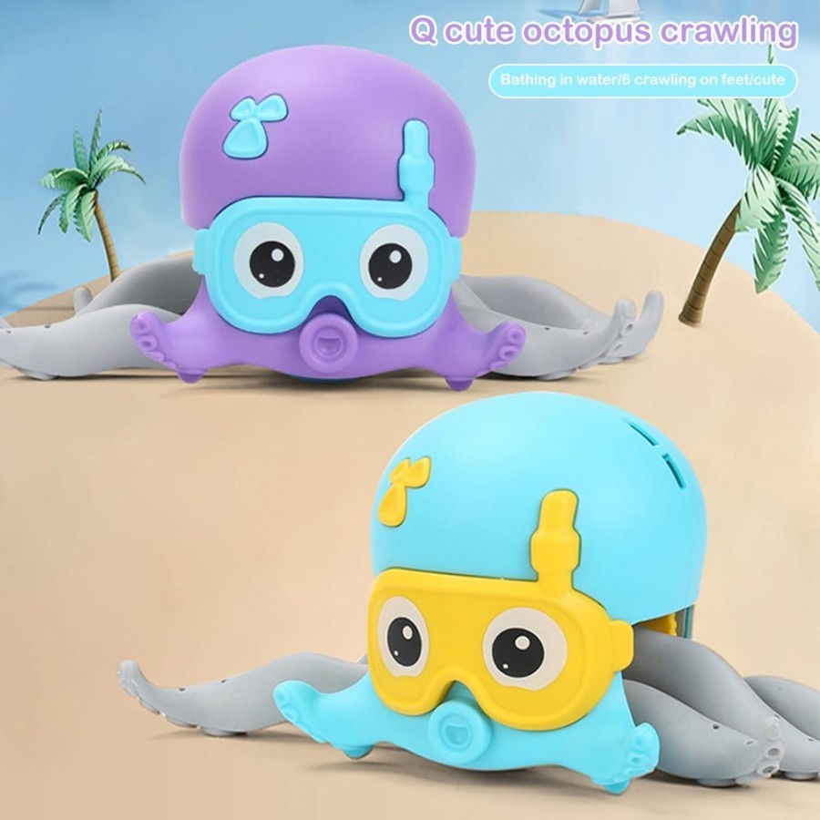 ST Mainan Anak Edukasi Bayi Viral Bath Toys Move Sprayed Octopus Mainan Anak Bayi Viral Gurita- Kado Hadiah Mainan Anak Laki-LAki usia 3 4 5 6 7 8 Tahun