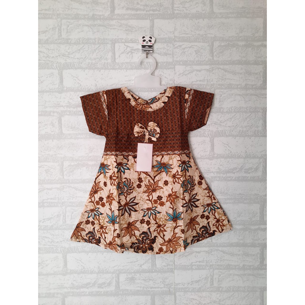 Dress batik klok anak (2th - 4th)