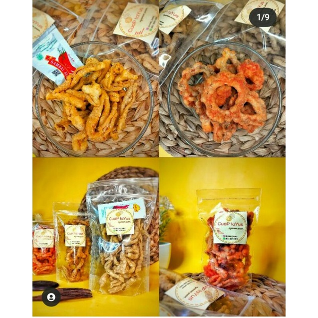 

keripik usus dan keripik pare
