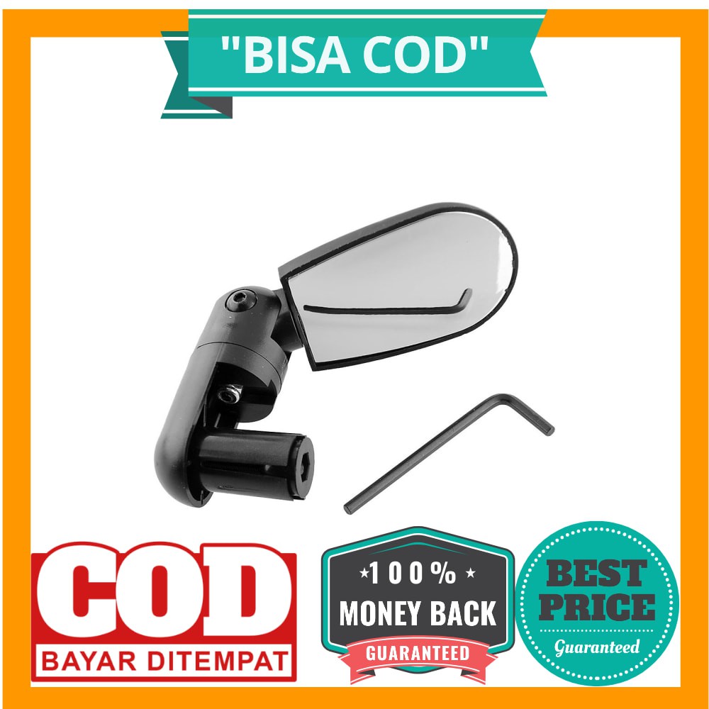 BISA COD DUUTI Kaca Spion 360 Rotate Handlebar Sepeda 1PCS - LY4437 - Black